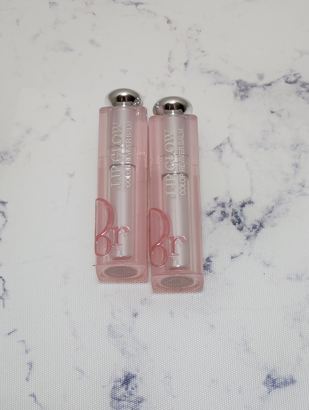 2 New Dior Addict Lip Glow Color Reviver Balm 001 Pink
